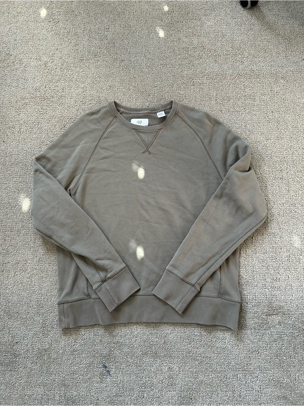 JACK SPADE Bleecker Street Terry Crew Neck Sweatshirt Sweater Grey Mens - Size L